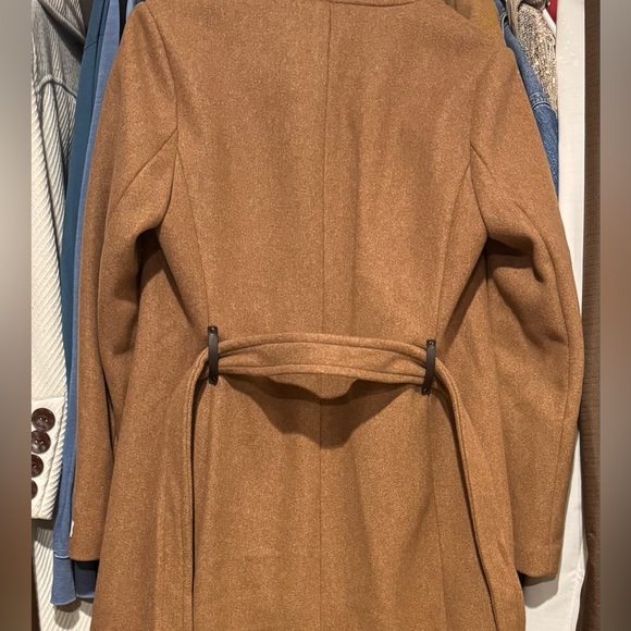 DKNY Women's Brown Double-Breasted Trench Coat - Picture 4 of 4